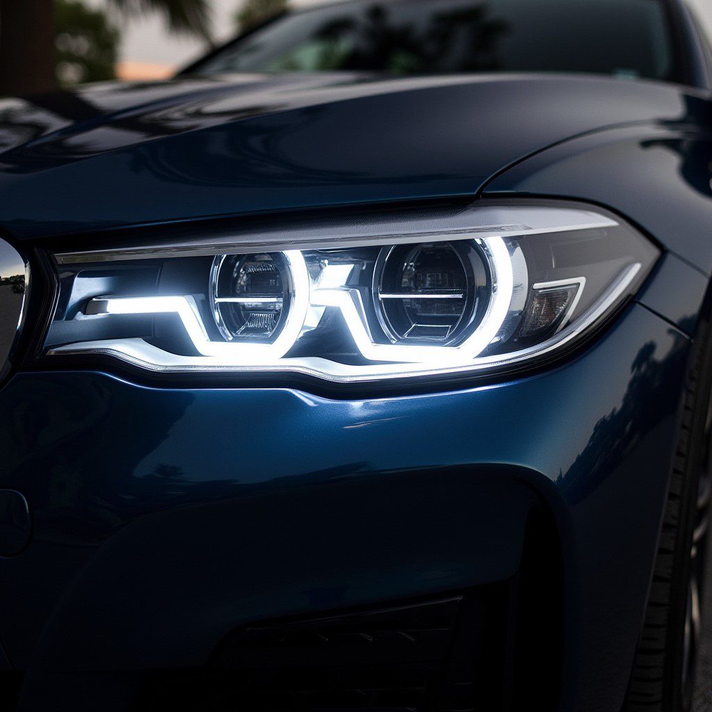 BMW headlights system