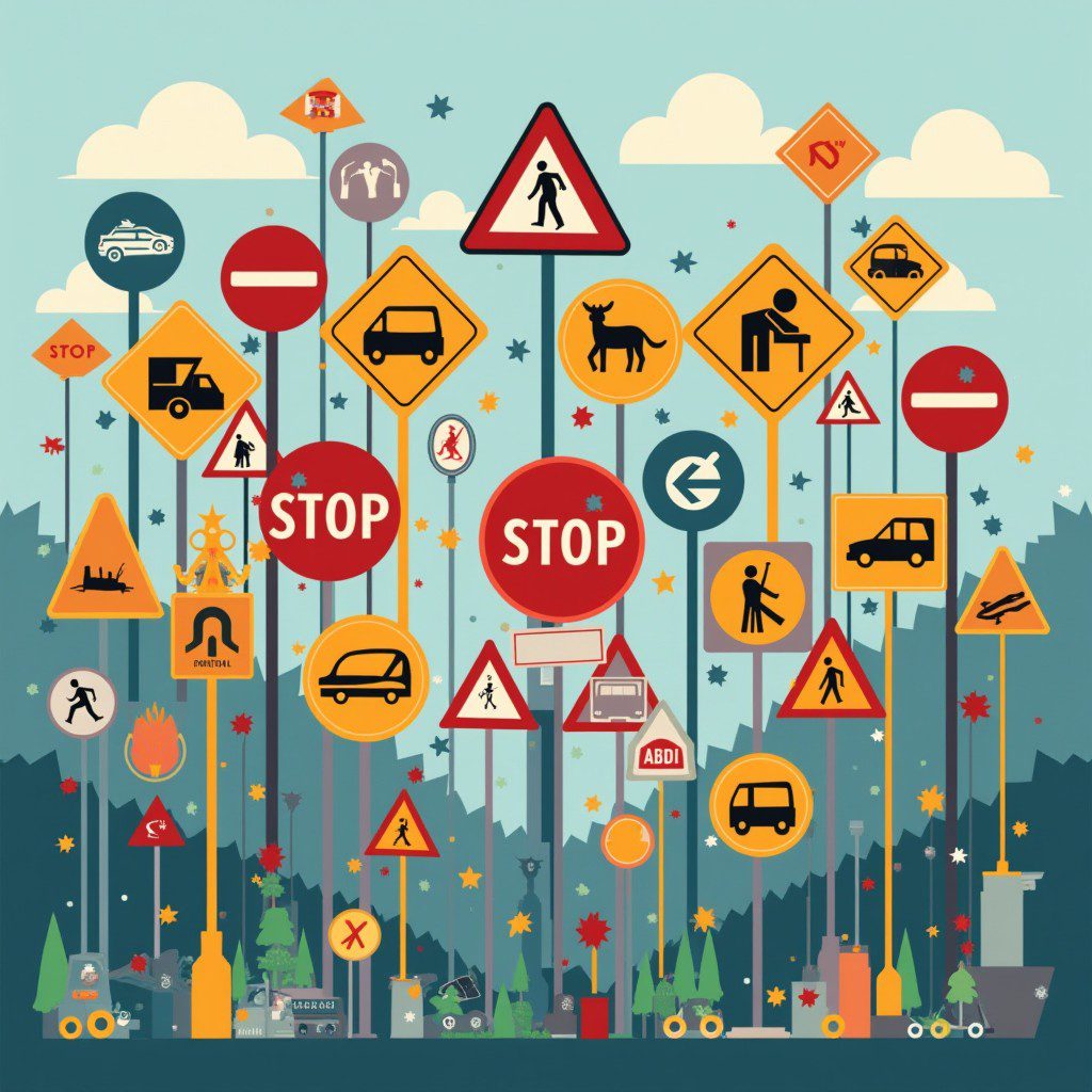 Colours of traffic signs
